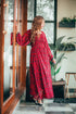 Red Leopard Smokey Dress